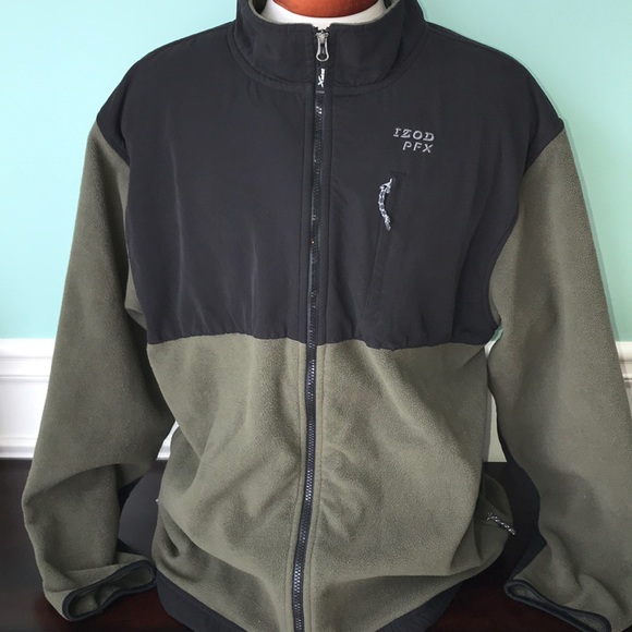 Izod Other - WAS $30 IZOD PERFORMX MENS OLIVE FLEECE JACKET